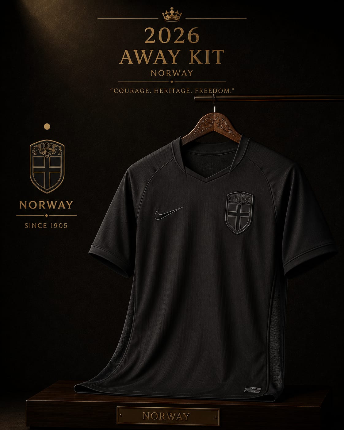 Norway Away Jersey 2026  Nordic Ice Edition
